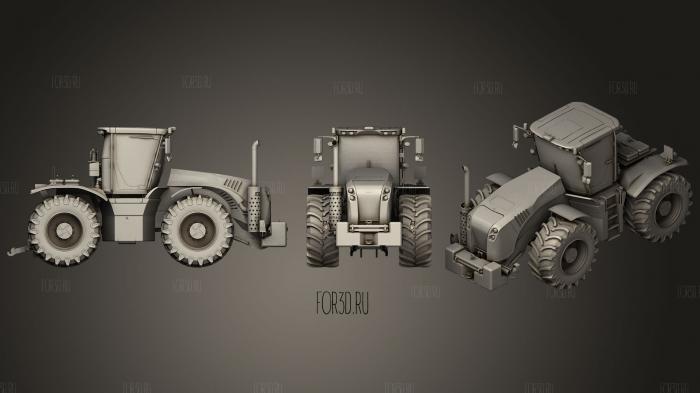 3D Farm Tractor stl model for CNC